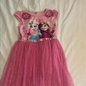 Pink Frozen Kids Dress
